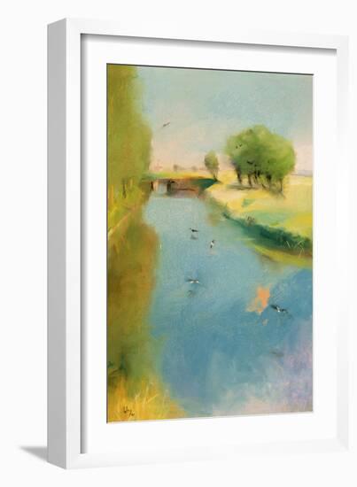 Canal, 1897 (Pastel on Canvas)-Lesser Ury-Framed Giclee Print