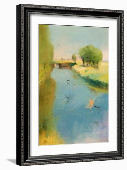 Canal, 1897 (Pastel on Canvas)-Lesser Ury-Framed Giclee Print