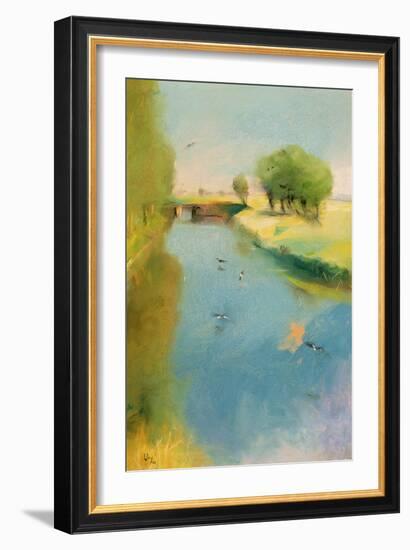 Canal, 1897 (Pastel on Canvas)-Lesser Ury-Framed Giclee Print