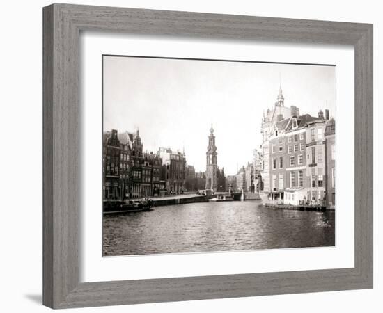 Canal, Amsterdam, 1898-James Batkin-Framed Photographic Print