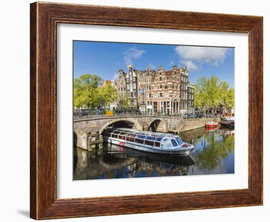 Canal, Amsterdam, Holland, Netherlands-Peter Adams-Framed Photographic Print