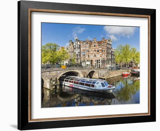 Canal, Amsterdam, Holland, Netherlands-Peter Adams-Framed Photographic Print