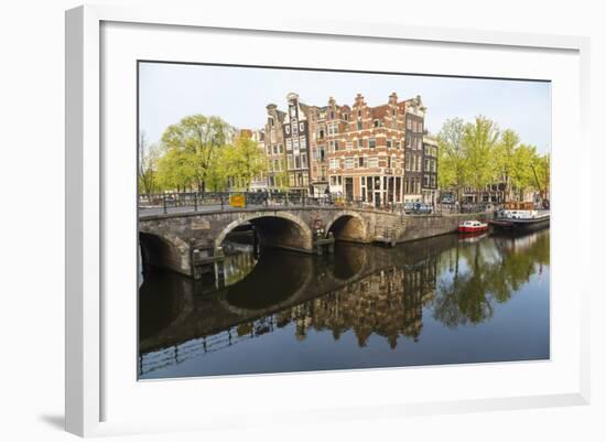 Canal, Amsterdam, Holland, Netherlands-Peter Adams-Framed Photographic Print