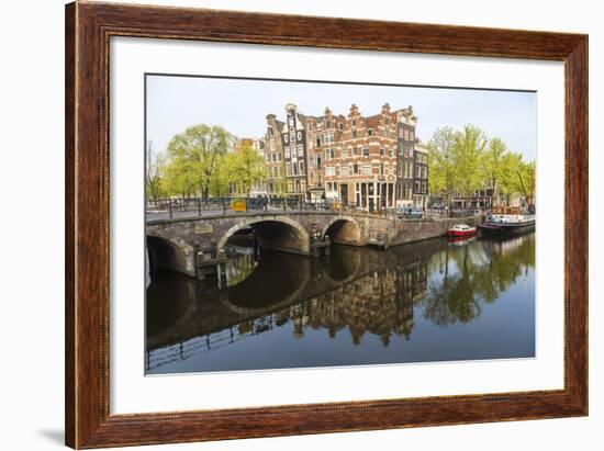 Canal, Amsterdam, Holland, Netherlands-Peter Adams-Framed Photographic Print