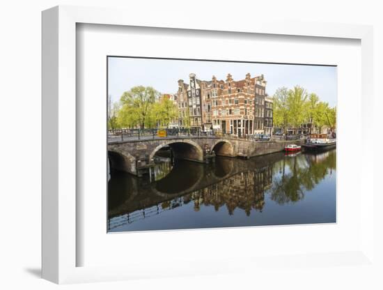 Canal, Amsterdam, Holland, Netherlands-Peter Adams-Framed Photographic Print