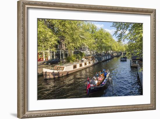 Canal, Amsterdam, Holland, Netherlands-Peter Adams-Framed Photographic Print