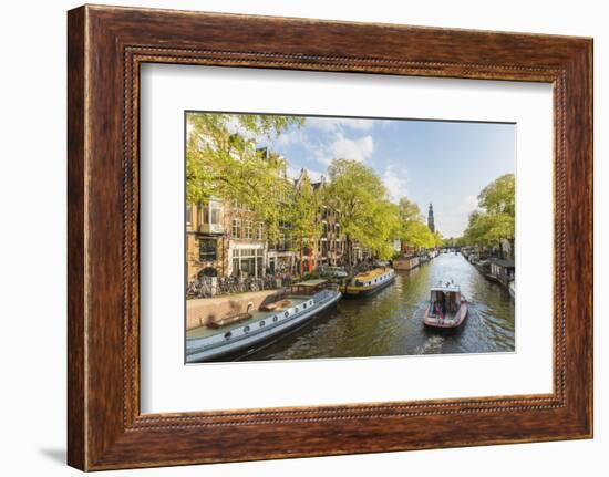 Canal, Amsterdam, Holland, Netherlands-Peter Adams-Framed Premium Photographic Print