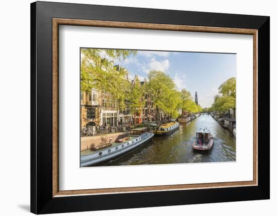 Canal, Amsterdam, Holland, Netherlands-Peter Adams-Framed Premium Photographic Print