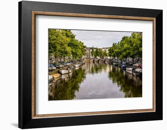 Canal Amsterdam, Holland, Netherlands.-Michael DeFreitas-Framed Photographic Print