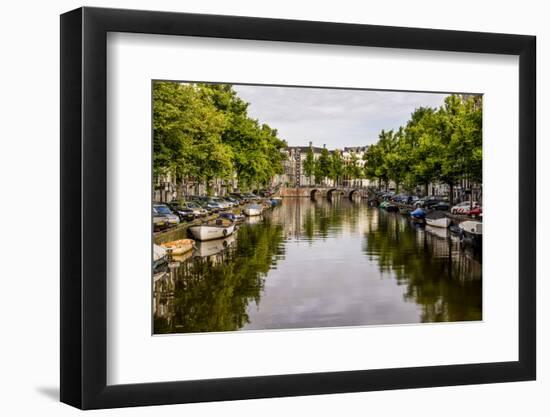 Canal Amsterdam, Holland, Netherlands.-Michael DeFreitas-Framed Photographic Print