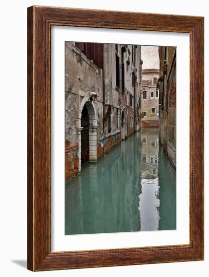 Canal and Doorways Venice, Italy-Darrell Gulin-Framed Premium Photographic Print