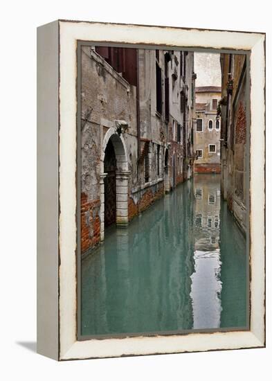 Canal and Doorways Venice, Italy-Darrell Gulin-Framed Premier Image Canvas