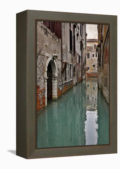 Canal and Doorways Venice, Italy-Darrell Gulin-Framed Premier Image Canvas