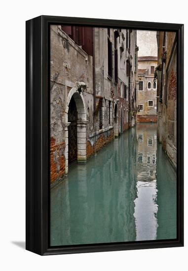 Canal and Doorways Venice, Italy-Darrell Gulin-Framed Premier Image Canvas