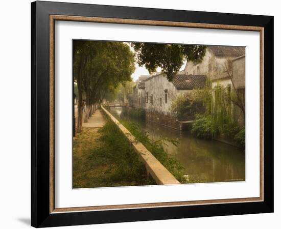 Canal and Houses, Souzhou (Suzhou), China-Jochen Schlenker-Framed Photographic Print