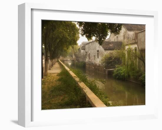 Canal and Houses, Souzhou (Suzhou), China-Jochen Schlenker-Framed Photographic Print