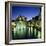 Canal and Palais De L`Ile at Dusk, Annecy, Lake Annecy, Rhone Alpes, France, Europe-Stuart Black-Framed Photographic Print