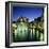 Canal and Palais De L`Ile at Dusk, Annecy, Lake Annecy, Rhone Alpes, France, Europe-Stuart Black-Framed Photographic Print