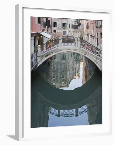 Canal and Reflection, Venice, Italy-Rob Tilley-Framed Photographic Print