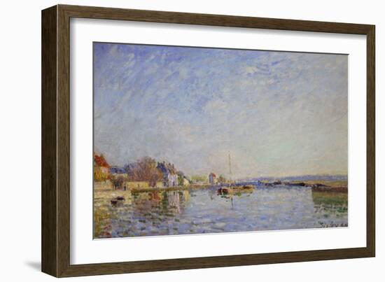 Canal at Loing, 1884-Alfred Sisley-Framed Giclee Print