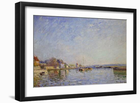 Canal at Loing, 1884-Alfred Sisley-Framed Giclee Print