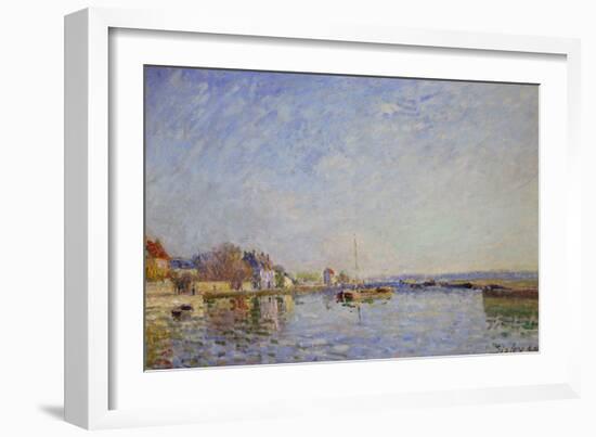 Canal at Loing, 1884-Alfred Sisley-Framed Giclee Print