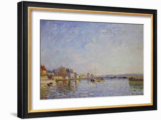 Canal at Loing, 1884-Alfred Sisley-Framed Giclee Print