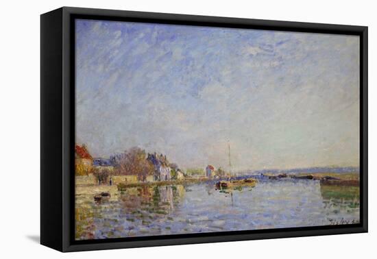 Canal at Loing, 1884-Alfred Sisley-Framed Premier Image Canvas