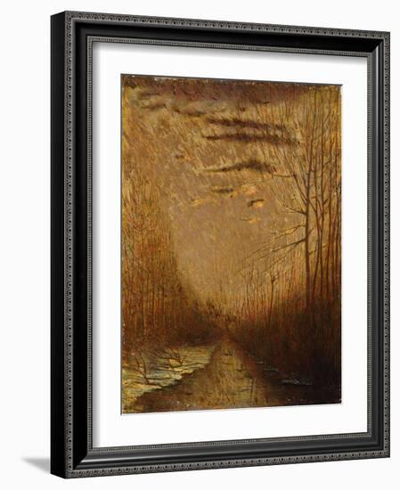 Canal at Sunset-Vittorio Corcos-Framed Giclee Print