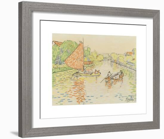 Canal at Veere-Jan Toorop-Framed Premium Giclee Print