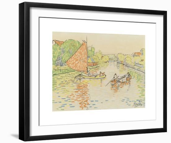 Canal at Veere-Jan Toorop-Framed Premium Giclee Print