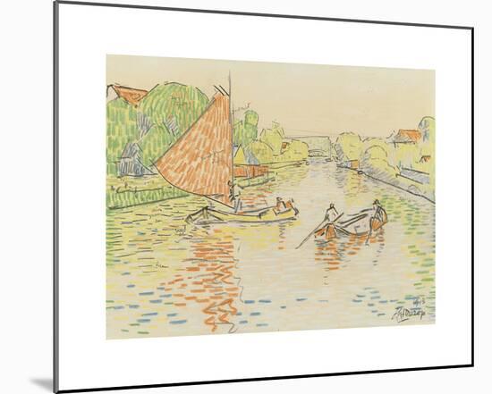 Canal at Veere-Jan Toorop-Mounted Premium Giclee Print