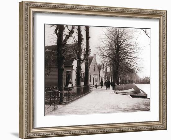 Canal Bank, Broek, Netherlands, 1898-James Batkin-Framed Photographic Print