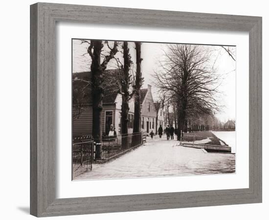 Canal Bank, Broek, Netherlands, 1898-James Batkin-Framed Photographic Print