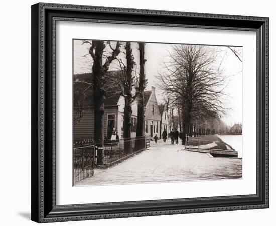 Canal Bank, Broek, Netherlands, 1898-James Batkin-Framed Photographic Print