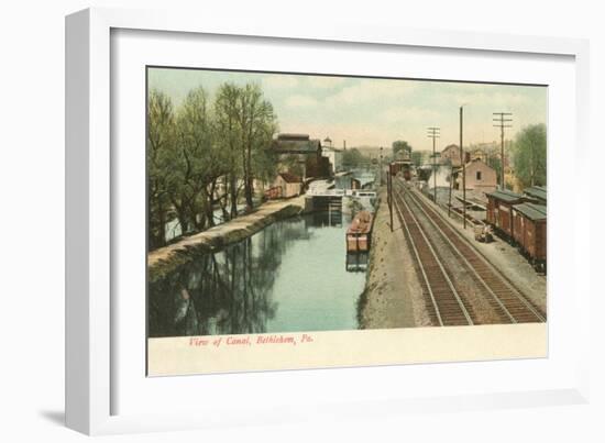 Canal, Bethlehem, Pennsylvania-null-Framed Art Print