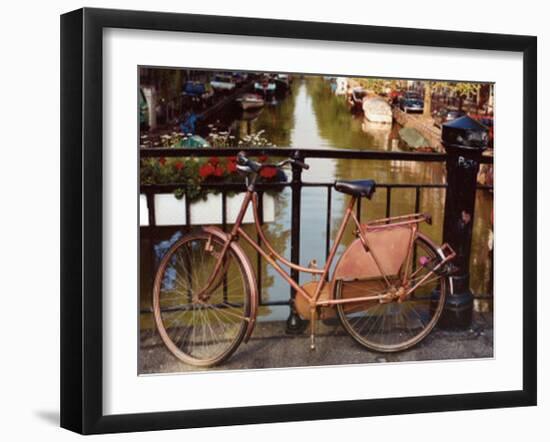 Canal Bike-Dennis Barloga-Framed Art Print