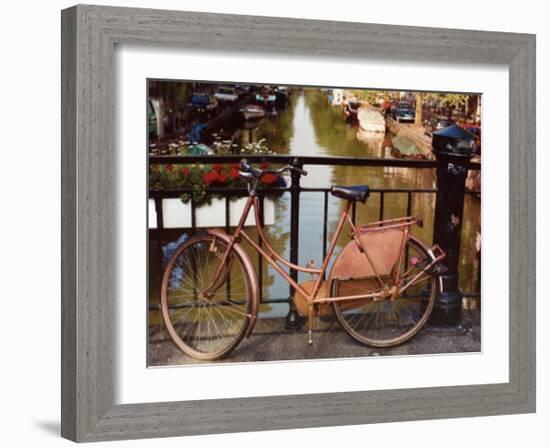 Canal Bike-Dennis Barloga-Framed Art Print