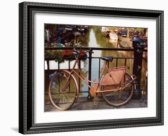 Canal Bike-Dennis Barloga-Framed Art Print