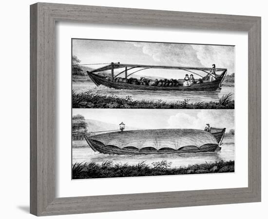 Canal Boat, 1796-Robert Fulton-Framed Giclee Print