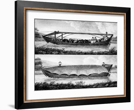 Canal Boat, 1796-Robert Fulton-Framed Giclee Print