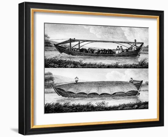 Canal Boat, 1796-Robert Fulton-Framed Giclee Print