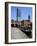 Canal Boat at Castlefield with the Beetham Tower in the Background, Manchester, England, UK-Richardson Peter-Framed Photographic Print