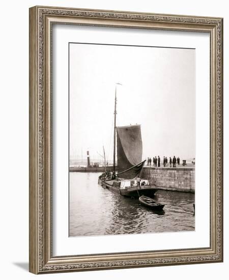 Canal Boat, Marken Island, Netherlands, 1898-James Batkin-Framed Photographic Print