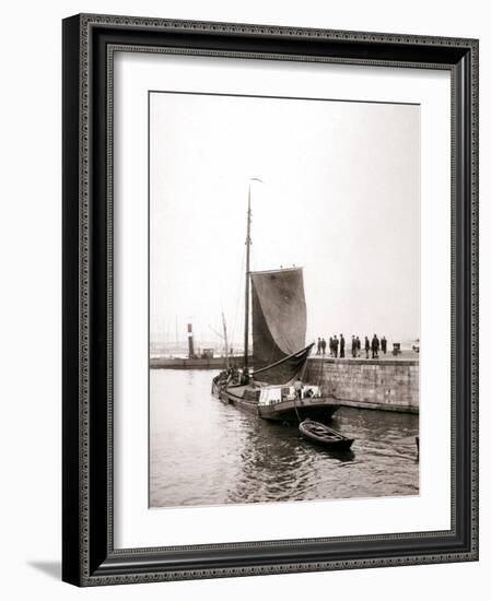 Canal Boat, Marken Island, Netherlands, 1898-James Batkin-Framed Photographic Print