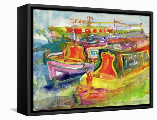 Canal Boats, 1989-Brenda Brin Booker-Framed Premier Image Canvas