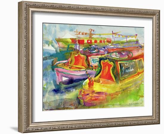 Canal Boats, 1989-Brenda Brin Booker-Framed Giclee Print