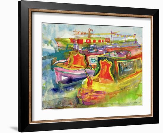 Canal Boats, 1989-Brenda Brin Booker-Framed Giclee Print