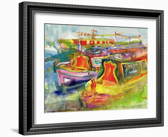 Canal Boats, 1989-Brenda Brin Booker-Framed Giclee Print