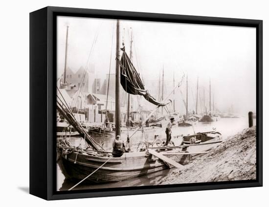 Canal Boats, Rotterdam, 1898-James Batkin-Framed Premier Image Canvas